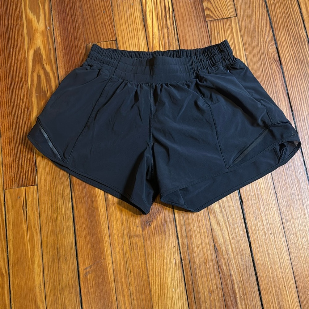 Black Lululemon shorts. Size 6.